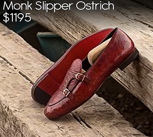 Monk Slipper Ostrich