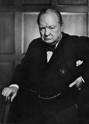 Former U.K Prime Minister Winston Churchill